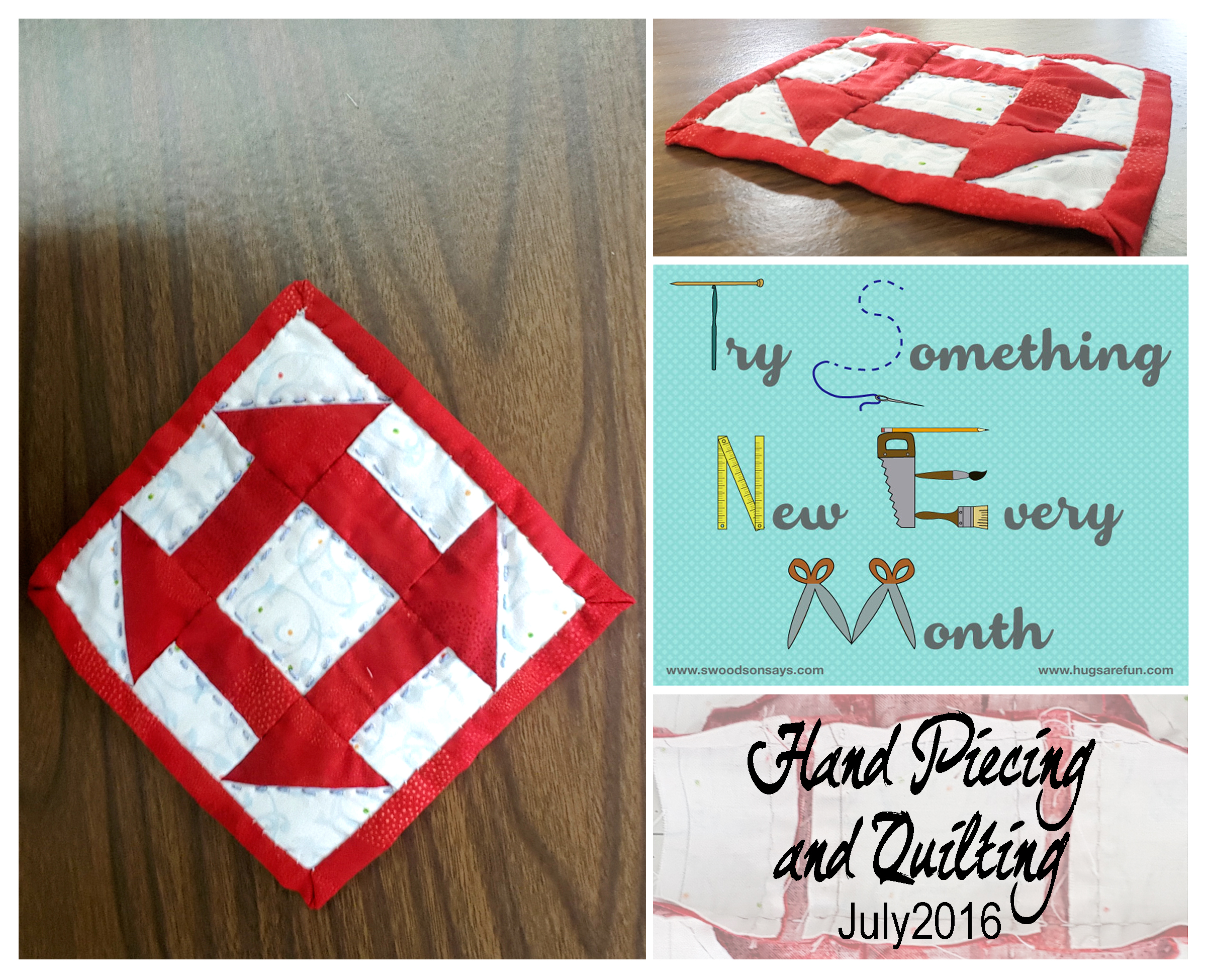 Hand Piecing and Quilting – October’s TSNEM Project