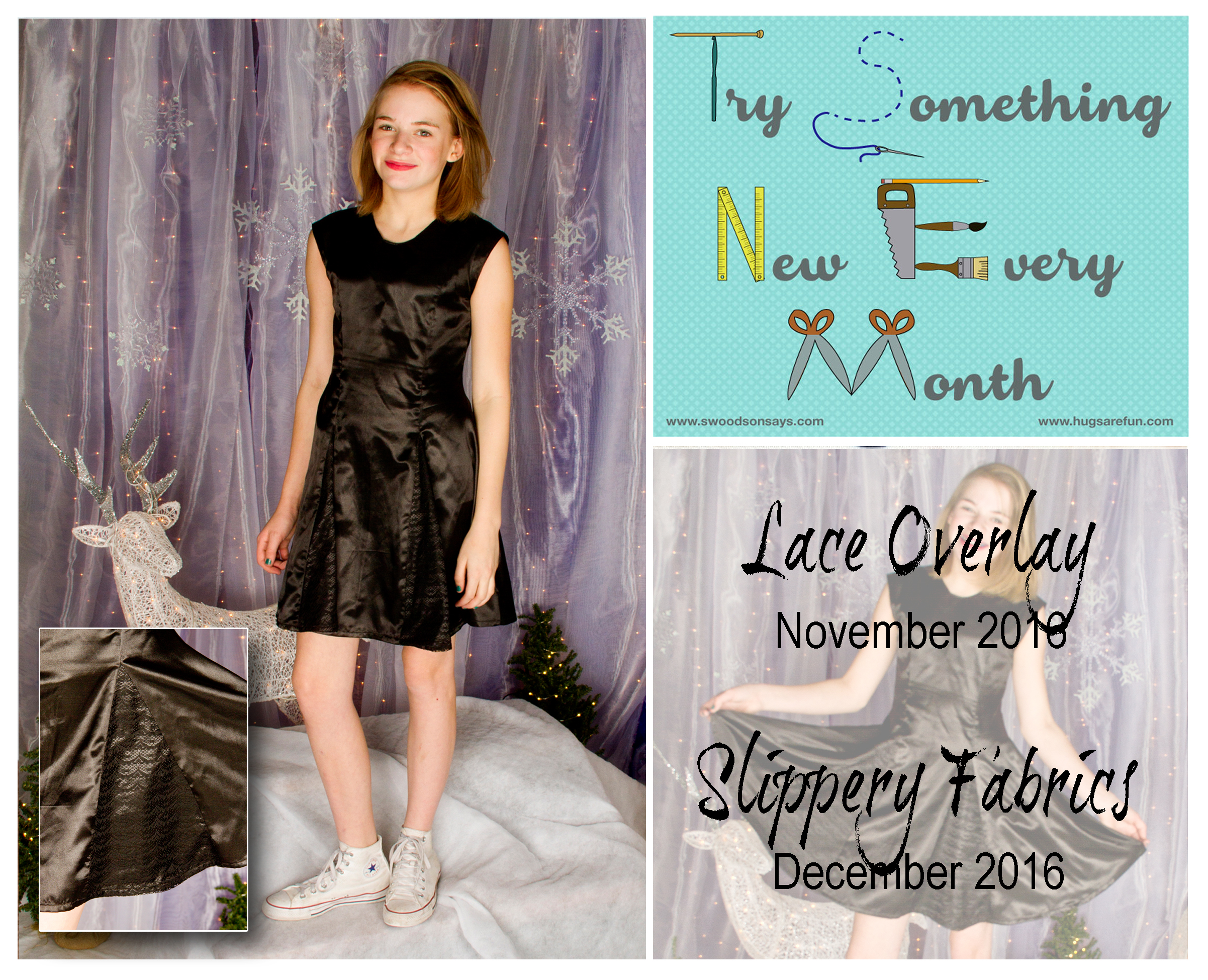 Lace Overlay & Slippery Fabric - November & December TSNEM