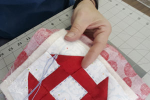 Hand Piecing and Quilting – October's TSNEM Project