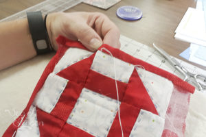 Hand Piecing and Quilting – October's TSNEM Project