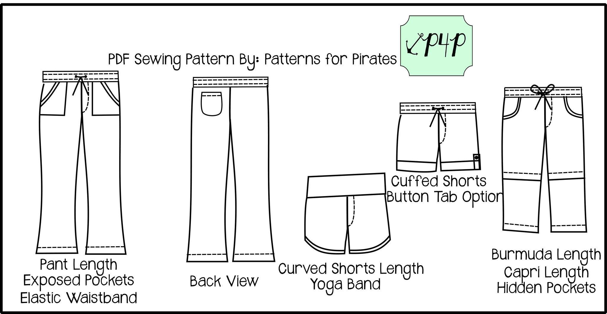 Patterns for Pirates Linen Loungers – Swimming In A Sea of Estrogen
